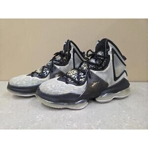 Nike Lebron XIX White/Black/Gold CZ0203 100 Men Shoes Size 10.5
